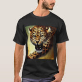 Leopard (10) Wildkatze T-Shirt (Vorderseite)