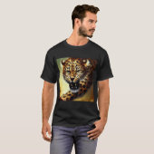 Leopard (10) Wildkatze T-Shirt (Vorne ganz)