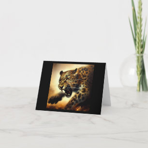 Leopard (11) Wildkatze Karte