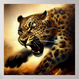 Leopard (11) Wildkatze Poster