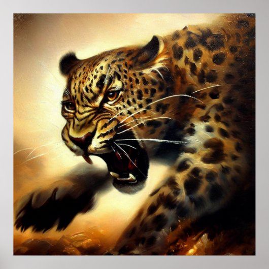 Leopard (11) Wildkatze Poster (Vorne)