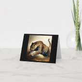 Leopard (12) Wildkatze Karte (Vorderseite)