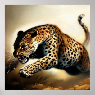 Leopard (12) Wildkatze Poster
