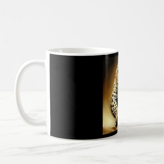 Leopard (13) Wildkatze Kaffeetasse (Links)