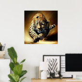 Leopard (13) Wildkatze Poster (Heimbüro)