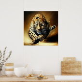 Leopard (13) Wildkatze Poster (Küche)