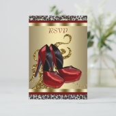 Leopard 16 . Geburtstag UAWG RSVP Karte (Stehend Vorderseite)