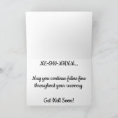 "Leopard #1" Get Well Card Karte (Innenseite)