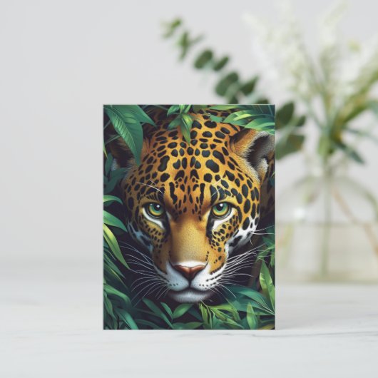 LEOPARD #1 Postkarte (Stehend Vorderseite)