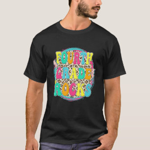 Leopard 4. Klasse Rocks Student erster Schultag T-Shirt