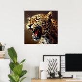 Leopard (5) Wildkatze Poster (Heimbüro)