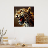 Leopard (5) Wildkatze Poster (Küche)