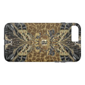 Leopard 6/6's Wild Side Elegante Monogram Plus Case-Mate iPhone Hülle (Rückseite (Horizontal))