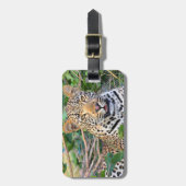 Leopard 6 Gepäckmarke Gepäckanhänger (Vorderseite vertikal)