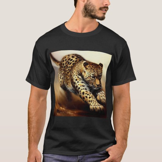 Leopard (6) Wildkatze T-Shirt (Vorderseite)