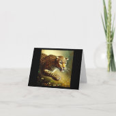 Leopard (7) Wildkatze Karte (Vorderseite)