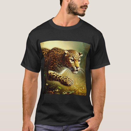 Leopard (7) Wildkatze T-Shirt (Vorderseite)