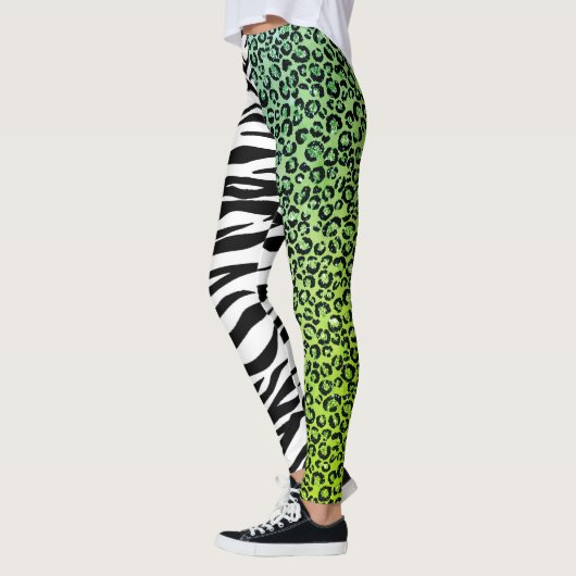 Leopard 80er Rock Tiger Zebra Streifen Spots Leggings (Links)