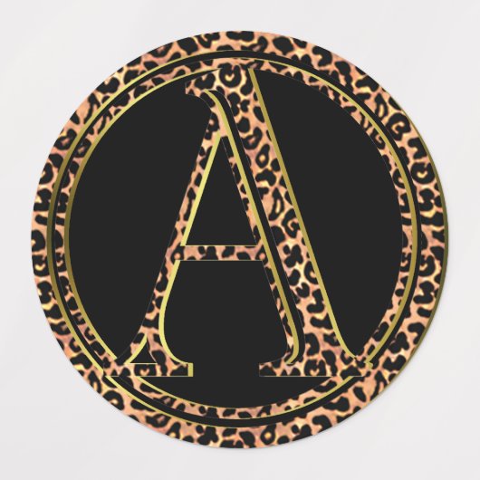 Leopard A Etiketten (Design 2)