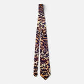 Leopard Abstract Print Tendy Schlips Krawatte (Rückseite)