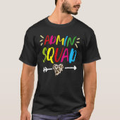 Leopard Admin Squad School Admin Assistentin Admin T-Shirt (Vorderseite)