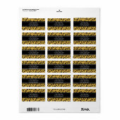 Leopard-Adressetiketten Adressaufkleber (Vorne)