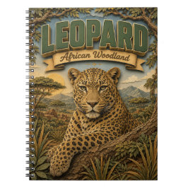 Leopard Afrikanisches Waldland POPCUT Notizblock