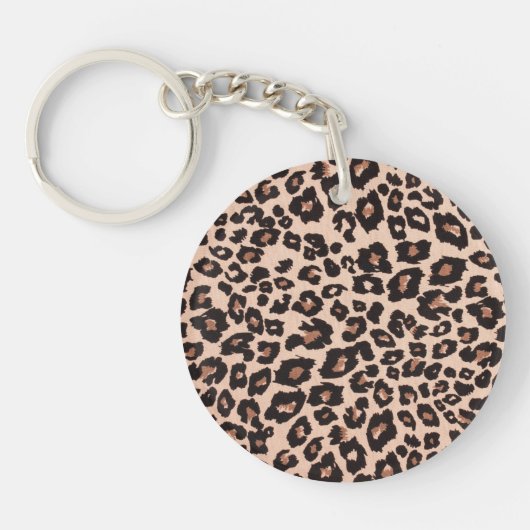 Leopard Akryllischer Schlüsselanhänger (Vorderseite)