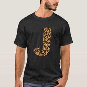Leopard Alphabet J Lehrer Schüler Kinder T-Shirt