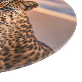 Leopard am Strand Schneidebrett (Ecke)