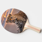Leopard am Strand Tischtennis Schläger (Seitenansicht)