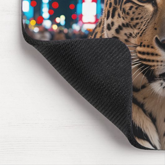 Leopard am Times Square Mousepad (Ecke)