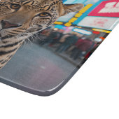 Leopard am Times Square Schneidebrett (Ecke)