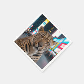 Leopard am Times Square Serviette (Ecke)