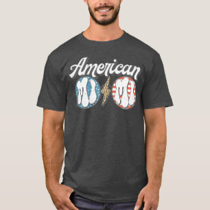Leopard American Flag Mimi 4. Juli Oma Gif T-Shirt