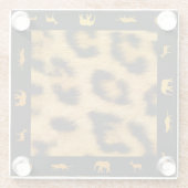 Leopard an der afrikanischen Grenze - Untersetzer  (Rückseite)