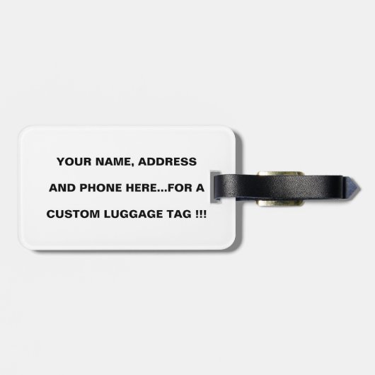 Leopard an der Erholung Gepäckanhänger (Rückseite horizontal)