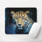 Leopard Animal Art Deco Paint Mosaic Mousepad (Mit Mouse)