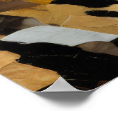 Leopard Animal Art Deco Paint Mosaic Poster (Ecke)