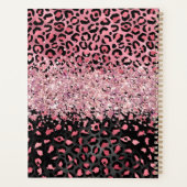 Leopard Animal Cheetah Black Pink Beauty Salon Planer (Rückseite)