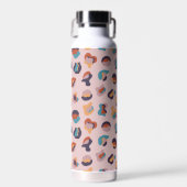 Leopard Animal Pink Modern Trinkflasche (Vorne)
