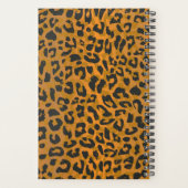 Leopard Animal Print Art Personalisiert Planer (Rückseite)
