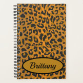 Leopard Animal Print Art Personalisiert Planer (Vorderseite)