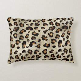 Leopard Animal Print Artistic Big Cat Fur Texture Dekokissen