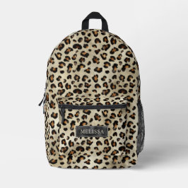 Leopard Animal Print Artistic Wild Cat Fur Texture Bedruckter Rucksack