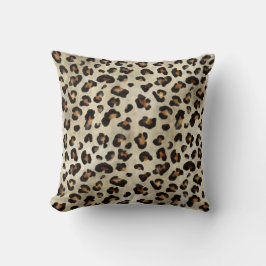 Leopard Animal Print Artistic Wild Cat Fur Texture Kissen