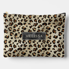 Leopard Animal Print Artistic Wild Cat Fur Texture Zubehörtasche
