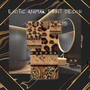 Leopard Animal Print Badhandtuch Set