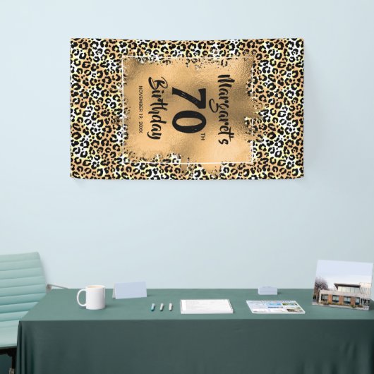 Leopard Animal Print Banner (Messeveranstaltung)