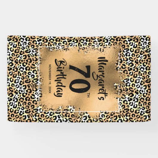 Leopard Animal Print Banner (Horizontal)